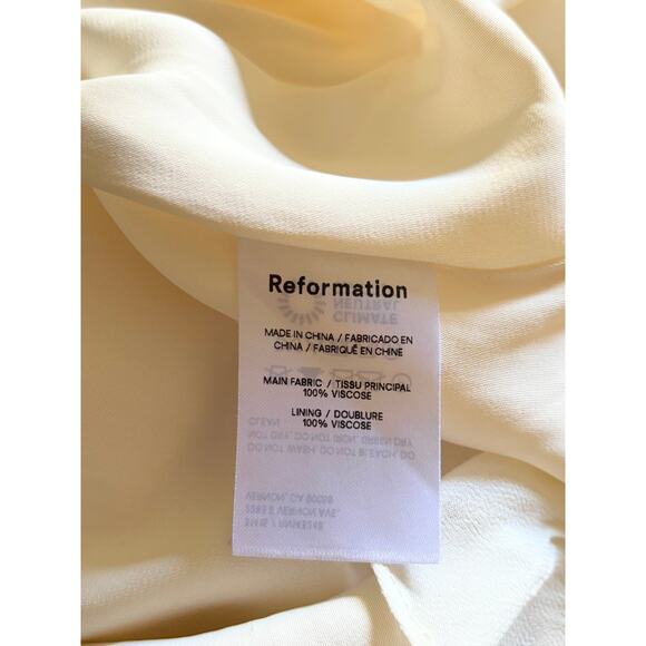 Reformation Christine White Dress Size 8 - Picture 12 of 12